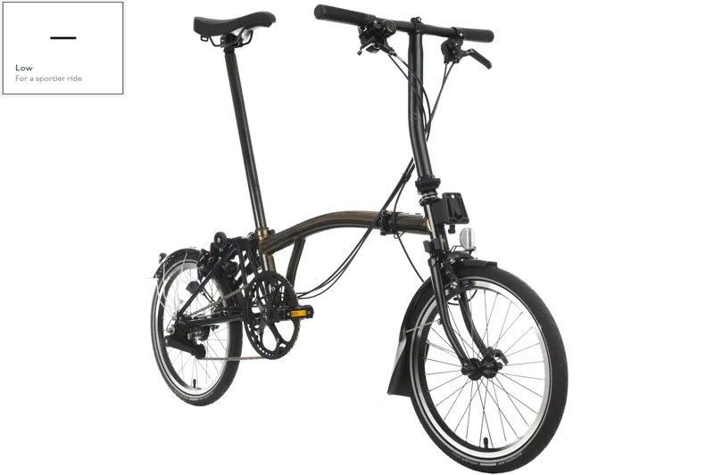 Brompton C Line 6-Speed Folding Bike 2025 in Black Lacquer-7